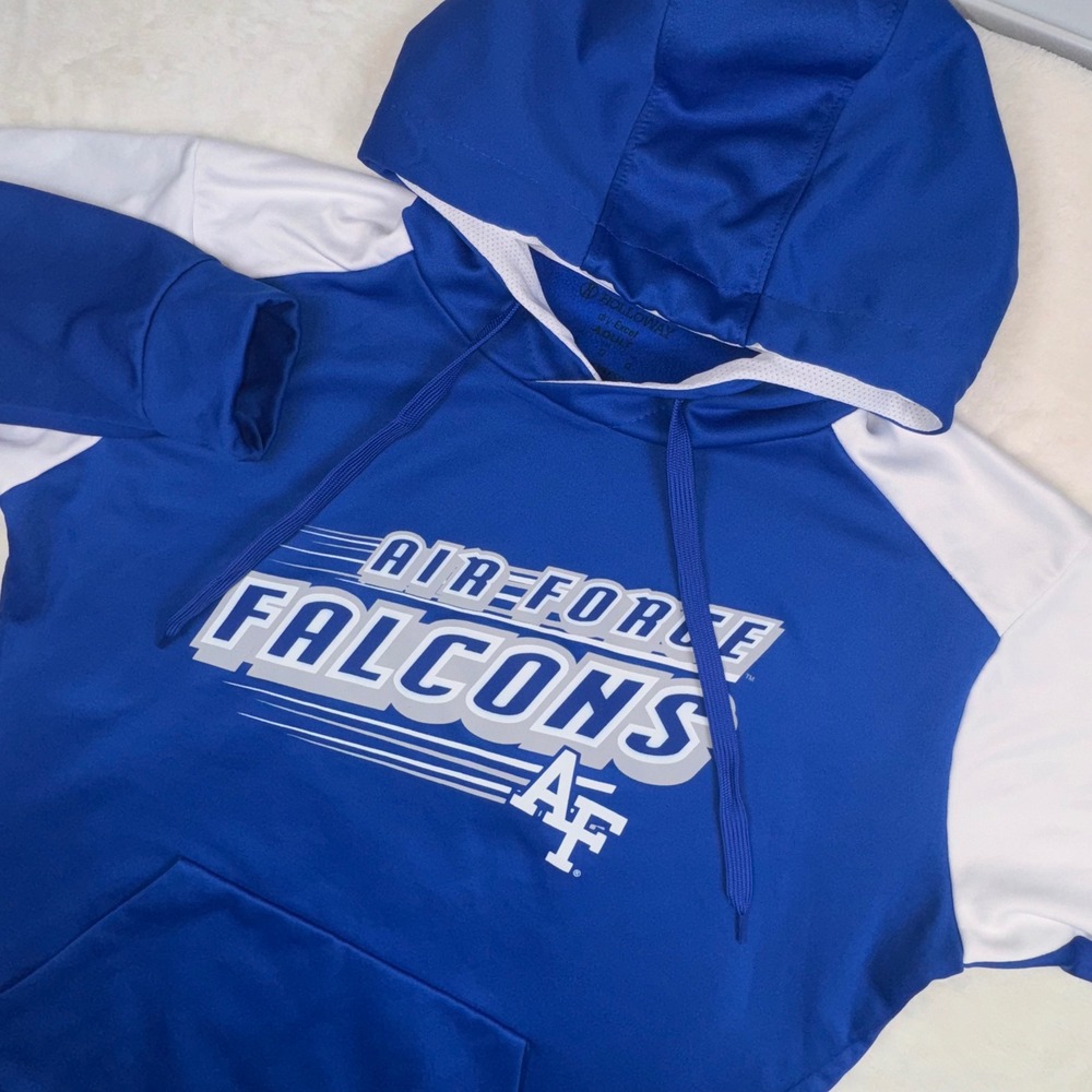 Holloway Air Force Falcons Hoodie Pullover Sweatshirt Collegiate Large Royal‎